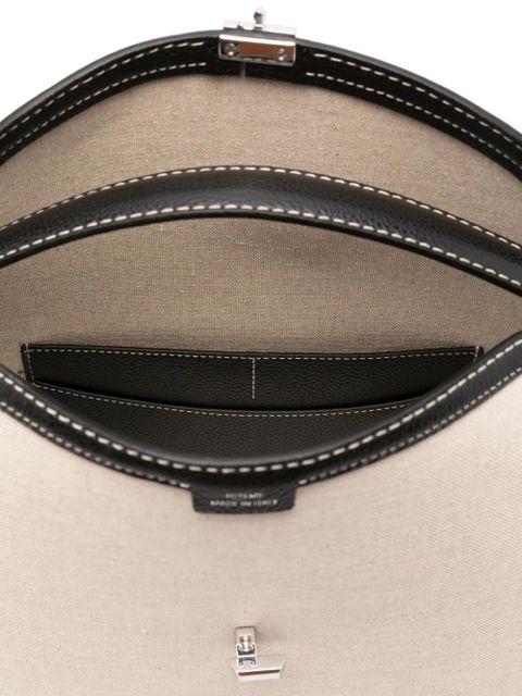 TOTEME T-Lock top handle bag - Neutrals