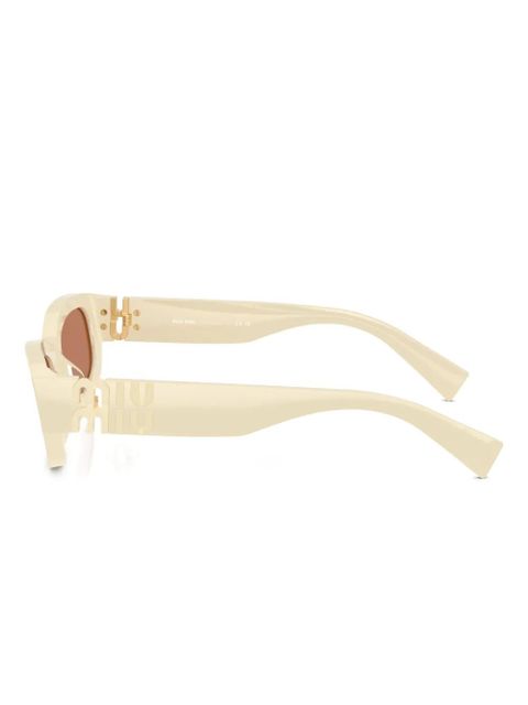 Miu Miu Eyewear geometric-frame sunglasses - Neutrals