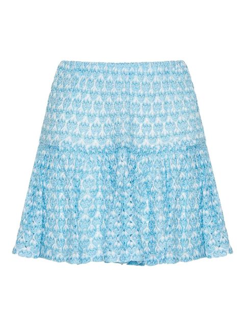 Missoni patterned tiered skirt - Blue - zdjęcie produktu nr 2