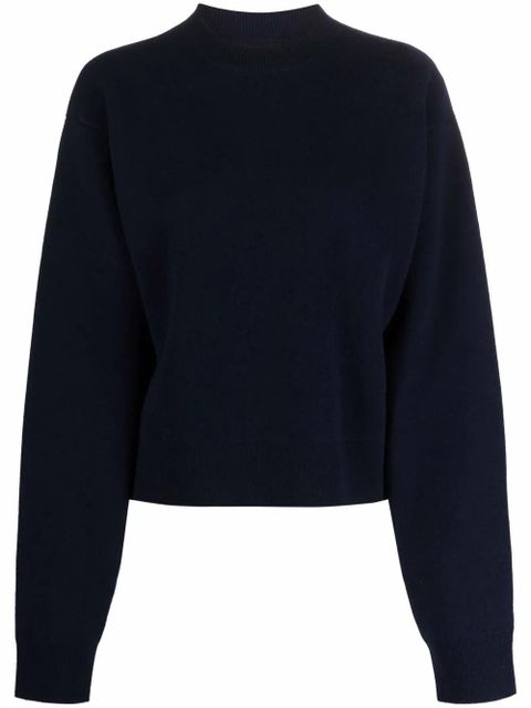 Jil Sander drop-shoulder long-sleeve jumper - Blue - zdjęcie produktu nr 1