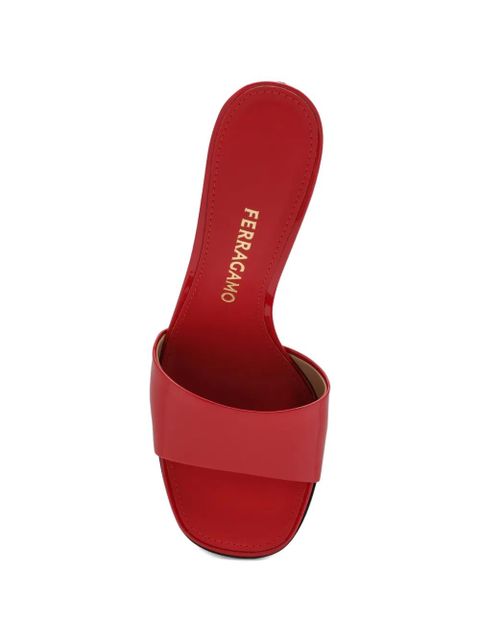 Ferragamo stripe detail sandals - Red