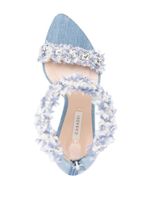 Casadei Elsa 100mm sandals - Blue