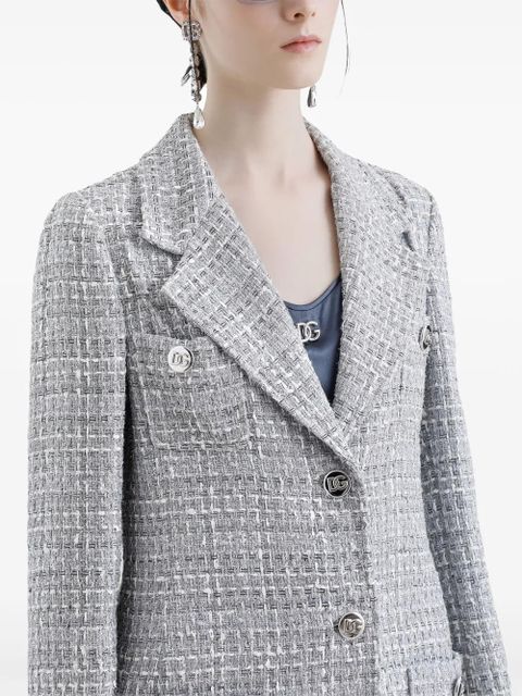 Dolce & Gabbana tweed coat - Grey