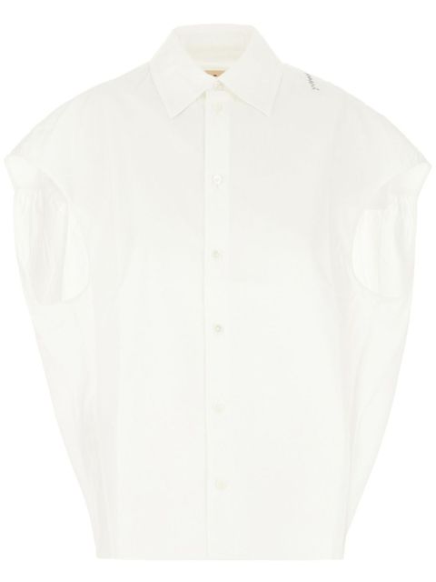 Marni poplin sleeveless shirt - White - zdjęcie produktu nr 1