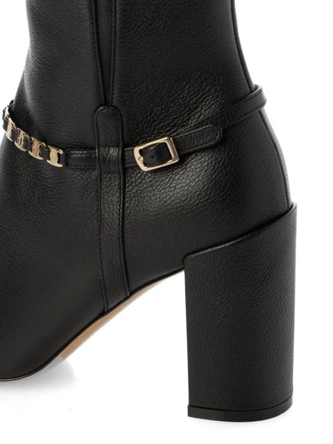 Ferragamo chain-strap boots - Black - zdjęcie produktu nr 2