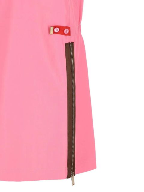 FENDI zip-details midi skirt - Pink