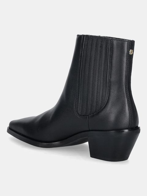 BOSS sztyblety skórzane Niara damskie kolor czarny na słupku 50558640 - zdjęcie produktu nr 2