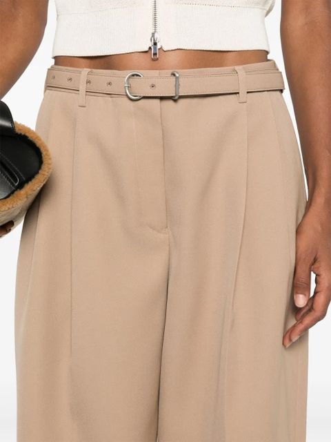 Jil Sander belted trousers - Brown