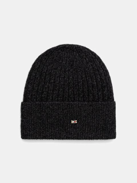 Tommy Hilfiger czapka kolor czarny AW0AW17776 - zdjęcie produktu nr 1