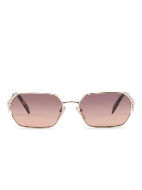 Prada Eyewear triangle-logo sunglasses - Gold - zdjęcie produktu nr 1