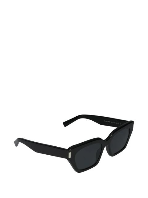Saint Laurent geometric-frame sunglasses - Black