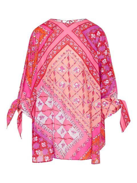 PUCCI tie-sleeve patterned beach dress - Pink - zdjęcie produktu nr 2