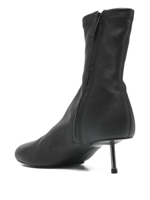 St. Agni leather heel boots - Black - zdjęcie produktu nr 2