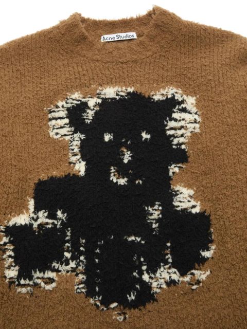 Acne Studios teddy-bear long-sleeve sweater - Brown