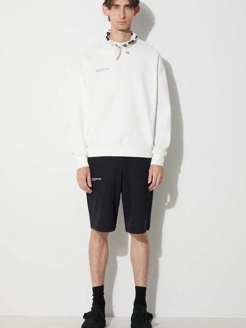 Pangaia bluza bawełniana kolor biały z nadrukiem - zdjęcie produktu nr 2