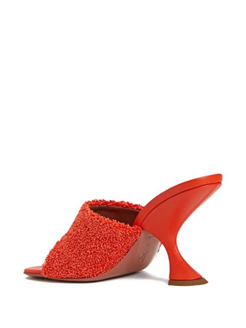 Amina Muaddi 90mm Taylor sculpted-heel sandals - Orange
