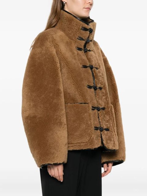 Róhe toggle-fastening pocket jacket - Brown