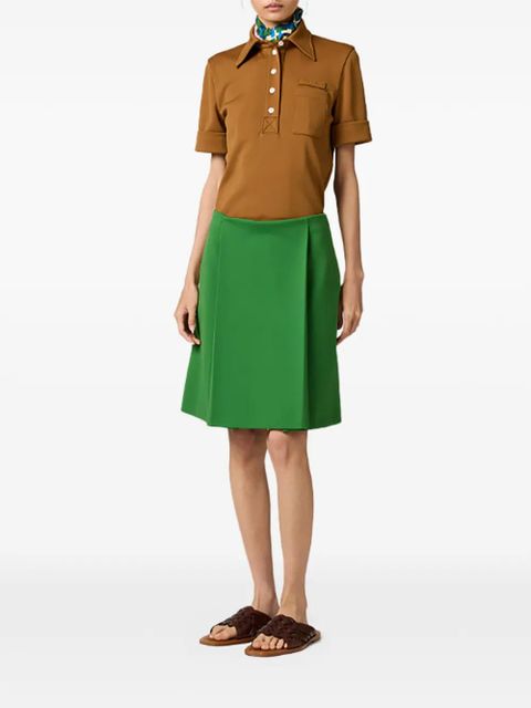 Miu Miu pleated mini skirt - Green - zdjęcie produktu nr 2