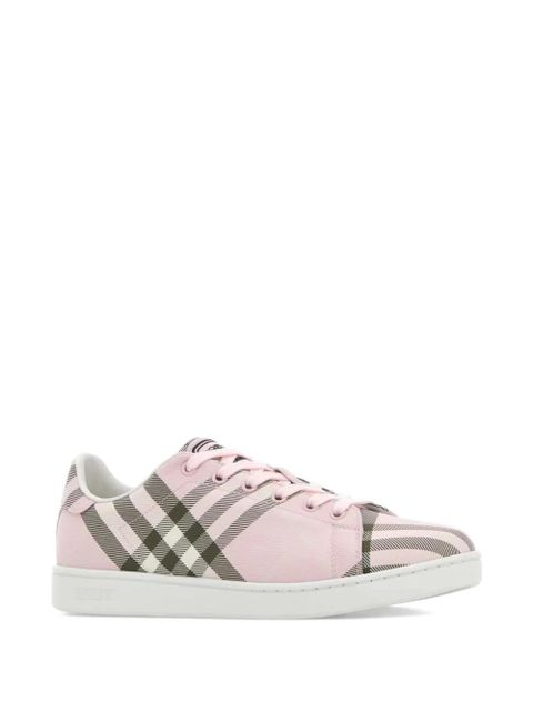 Burberry pattern lace-up sneakers - Pink - zdjęcie produktu nr 2