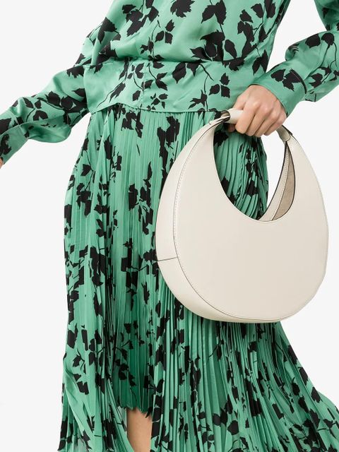 STAUD Moon leather tote bag - Neutrals - zdjęcie produktu nr 2