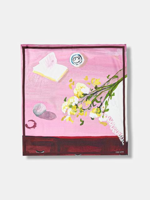 Stine Goya apaszka jedwabna damska kolor multicolor wzorzysta SG-PS26-A010-2287 - zdjęcie produktu nr 1