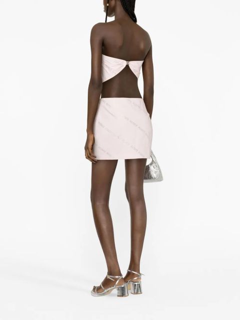 ROTATE BIRGER CHRISTENSEN crystal-embellished miniskirt - Pink