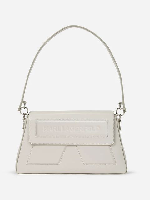 Karl Lagerfeld torebka skórzana IKON/K kolor biały A1W30154 - zdjęcie produktu nr 1