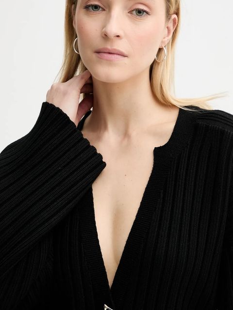 AERON kardigan MORROW damski kolor czarny ciepły PU204442 - zdjęcie produktu nr 2