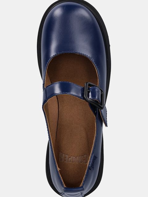 Camper czółenka skórzane Milah kolor granatowy na słupku K201681-006