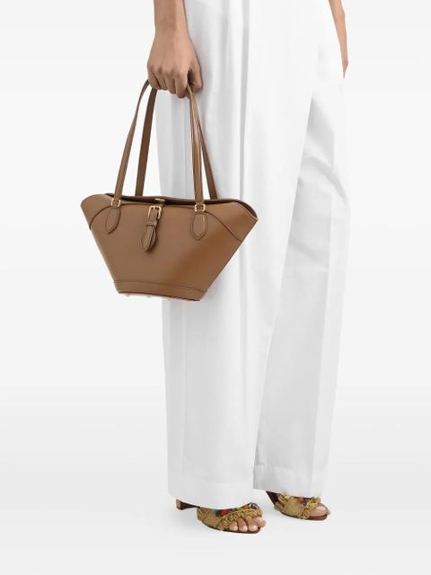 Dolce & Gabbana leather tote bag - Brown - zdjęcie produktu nr 2