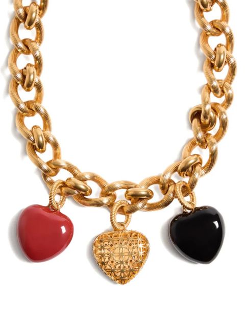 Valentino Garavani heart charm gold-tone necklace