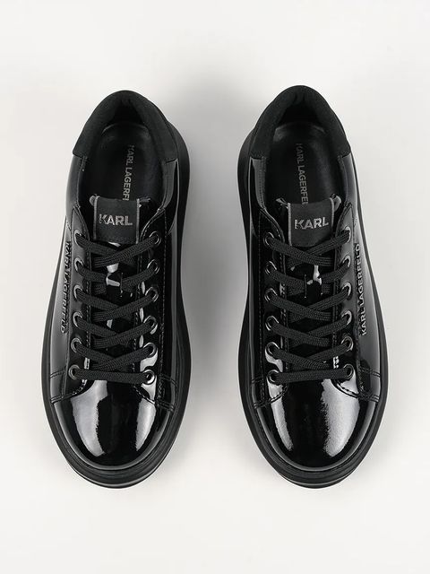 Karl Lagerfeld sneakersy skórzane KAPRI damskie kolor czarny KL62525S