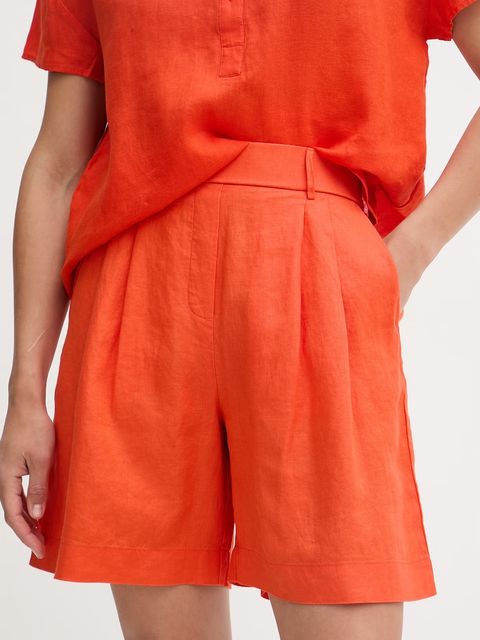 United Colors of Benetton szorty damskie lniane - zdjęcie produktu nr 1