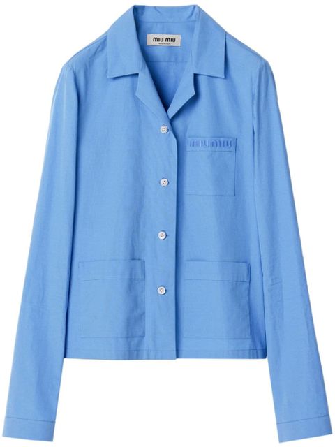 Miu Miu Pocket shirt - Blue - zdjęcie produktu nr 1