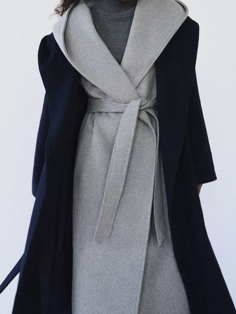 Answear.LAB płaszcz wełniany kolor szary - zdjęcie produktu nr 1