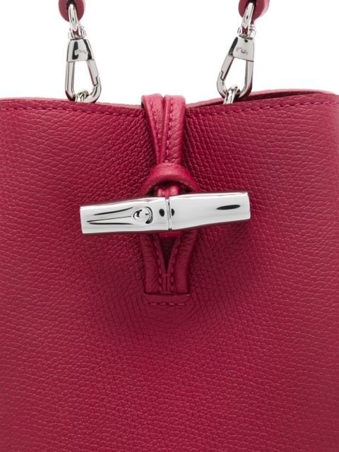 Longchamp xs Le Roseau bucket bag - Red
