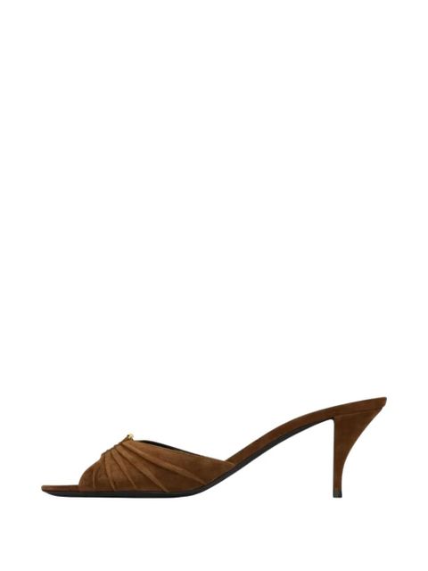 Saint Laurent Baabylone Cassandre sandals - Brown