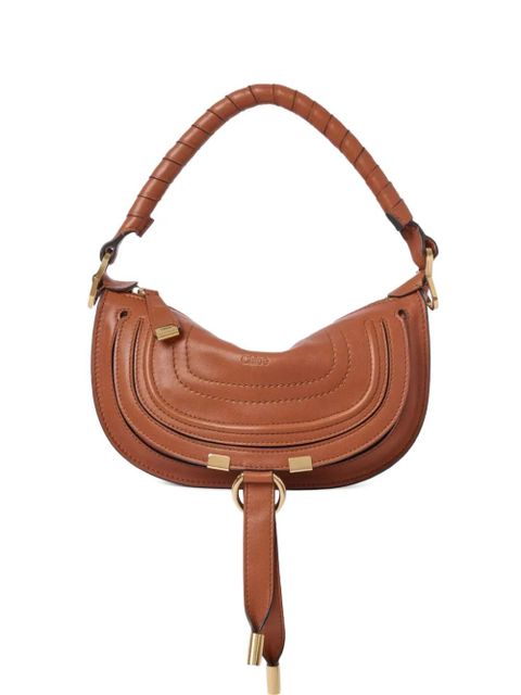 Chloé mini Marcie leather shoulder bag - Brown - zdjęcie produktu nr 1