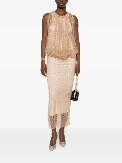 Sportmax crystal-emebllishment midi dress - Neutrals - zdjęcie produktu nr 2