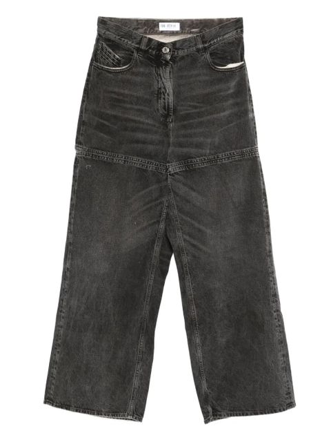 The Attico high-waisted wide-leg jeans - Black - zdjęcie produktu nr 1