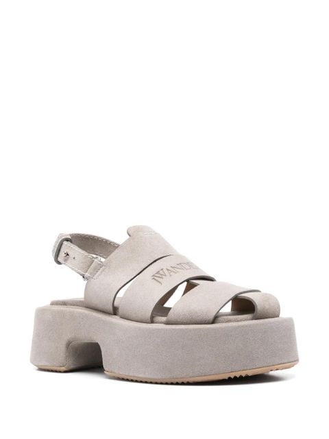 JW Anderson suede fisherman sandals - Grey - zdjęcie produktu nr 2