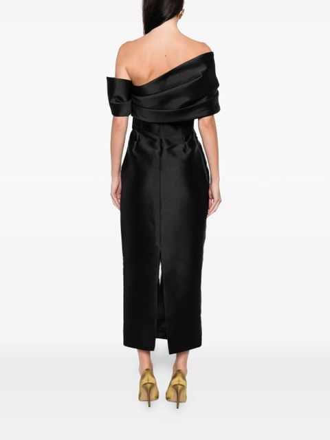 Solace London Mirla midi dress - Black