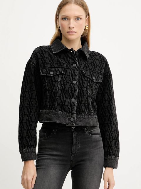 Armani Exchange kurtka jeansowa kolor czarny przejściowa XW000819 AF16092 - zdjęcie produktu nr 1