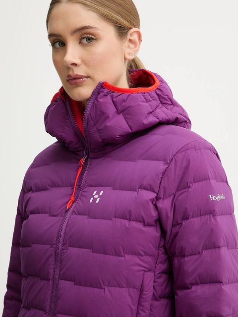 Haglöfs kurtka sportowa puchowa Spitz kolor fioletowy 607467