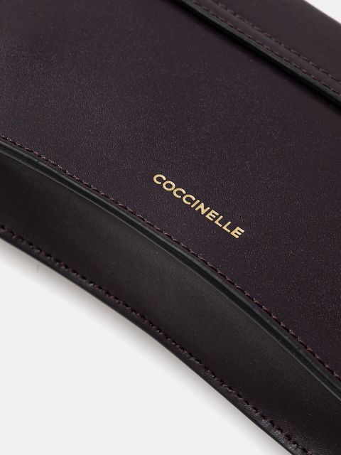 Coccinelle torebka skórzana kolor fioletowy E5.SSK.27.01.01 - zdjęcie produktu nr 2