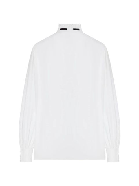 Valentino Garavani ruffled tie-detail shirt - White - zdjęcie produktu nr 2