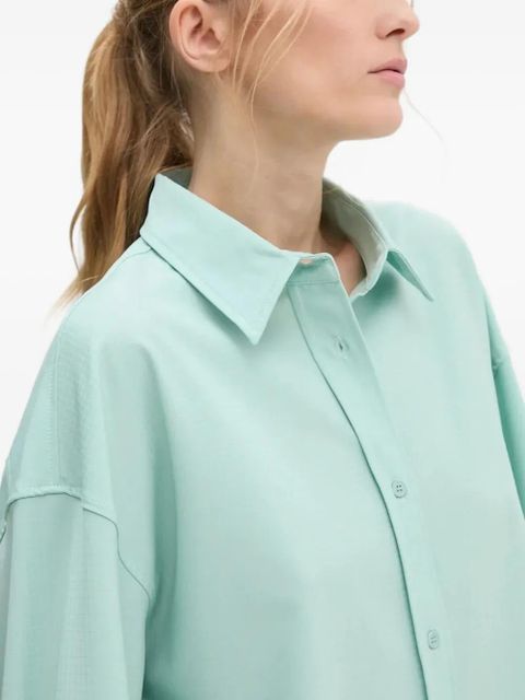 American Vintage button-down point-collar shirt - Green - zdjęcie produktu nr 2
