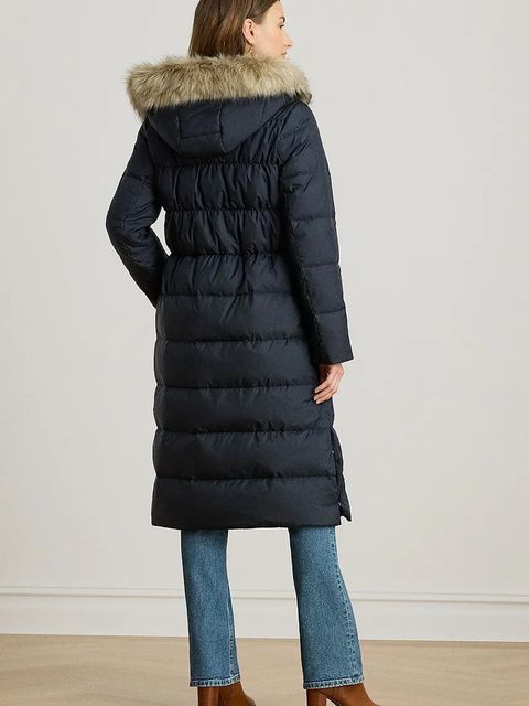 Lauren Ralph Lauren kurtka puchowa kolor granatowy przejściowa 297P04097 - zdjęcie produktu nr 2