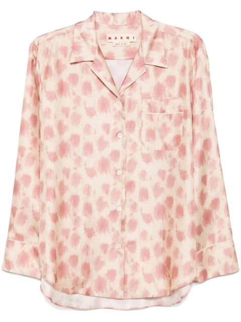 Marni animal-print shirt - Pink - zdjęcie produktu nr 1
