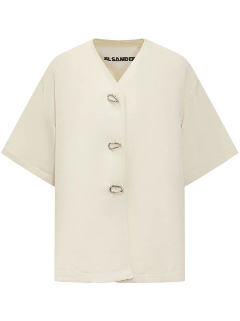 Jil Sander buttoned jacket - Neutrals